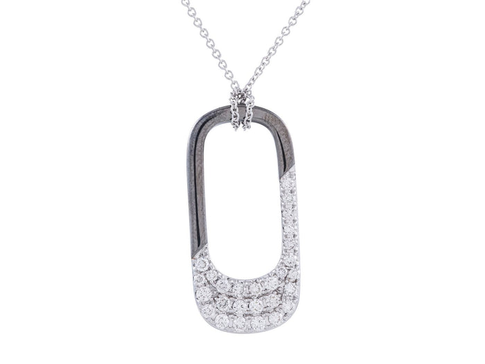 Diamond Necklace - 14 KT White Gold