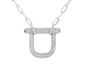 Diamond Necklace - 14 KT White Gold