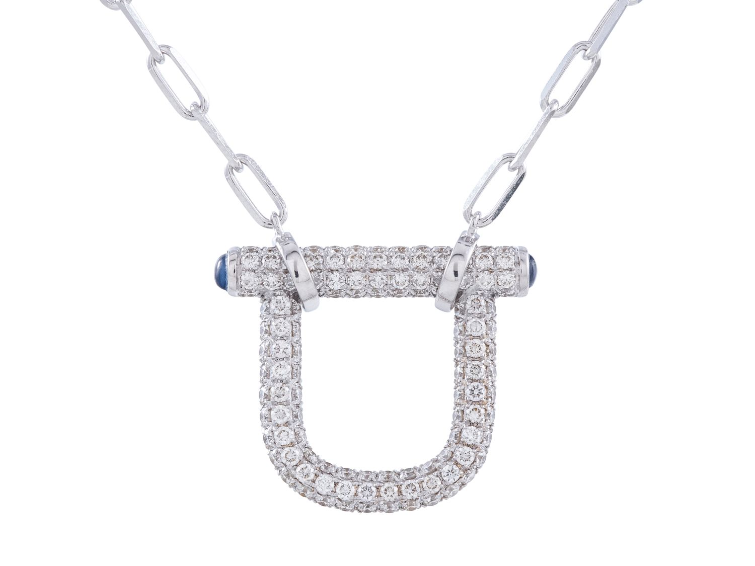 Diamond Necklace - 14 KT White Gold