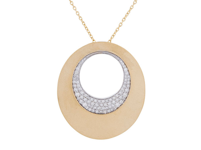 Diamond Necklace - 14 KT Yellow Gold