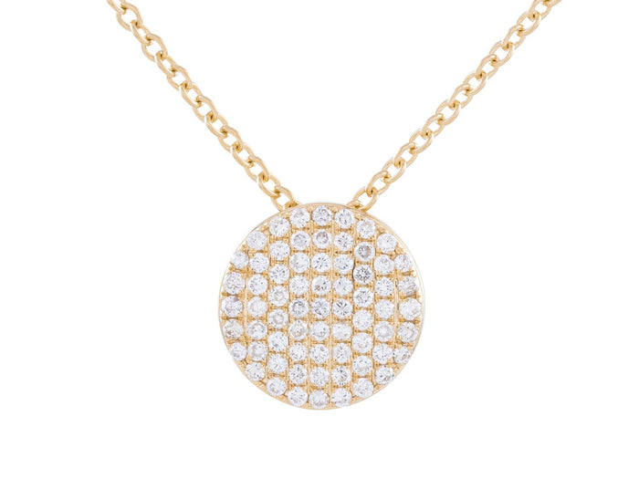 Diamond Necklace - 14 KT Yellow Gold