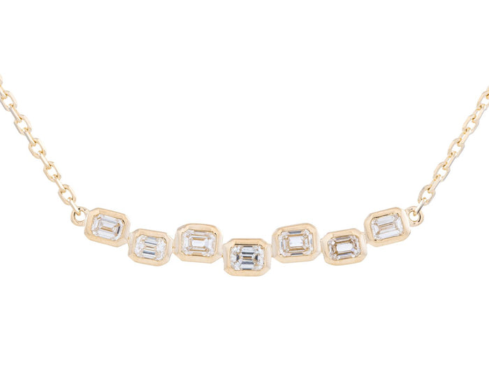 Diamond Necklace - 14 KT Yellow Gold