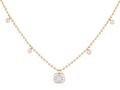 Diamond Necklace - 14 KT Yellow Gold