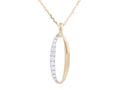 Diamond Necklace - 14 KT Yellow Gold