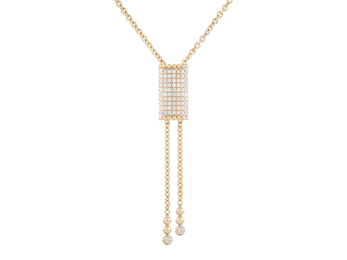 Diamond Necklace - 14 KT Yellow Gold