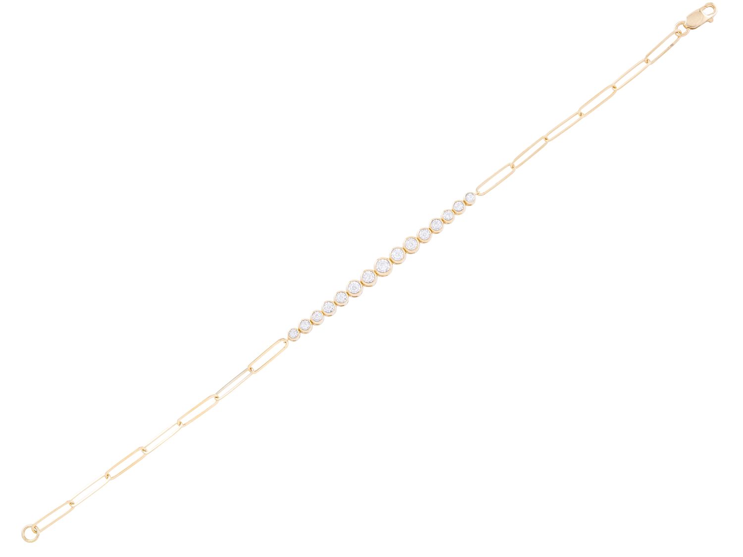 Diamond Bracelet - 14 KT Yellow Gold
