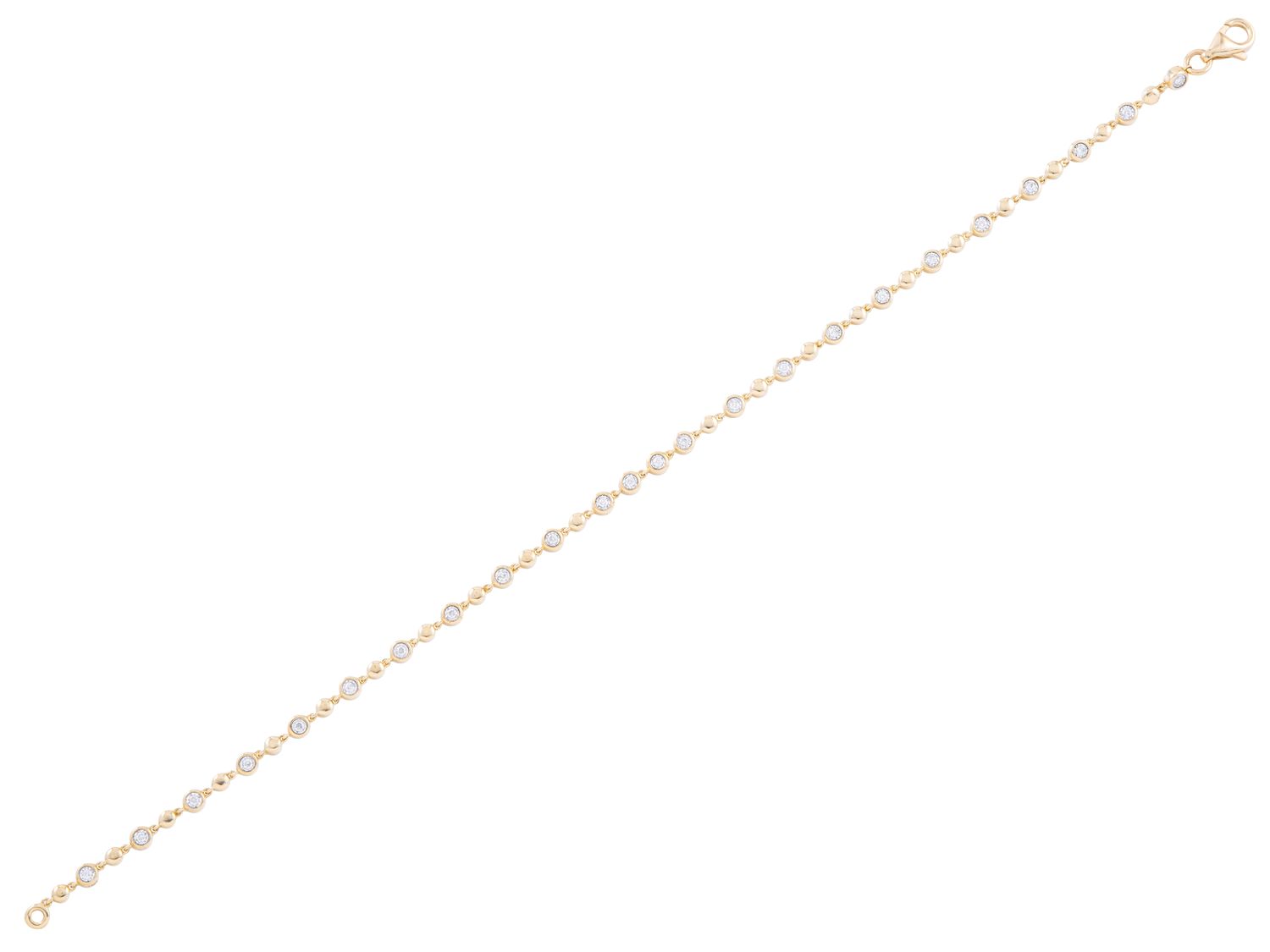 Diamond Bracelet - 14 KT Yellow Gold