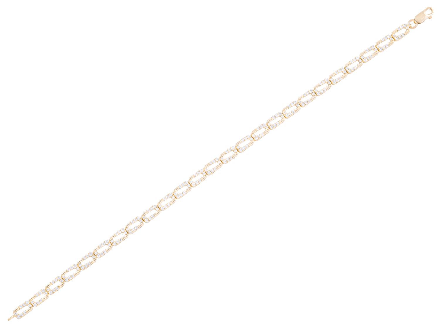 Diamond Bracelet - 14 KT Yellow Gold