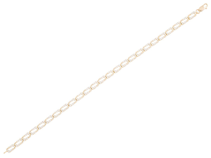 Diamond Bracelet - 14 KT Yellow Gold