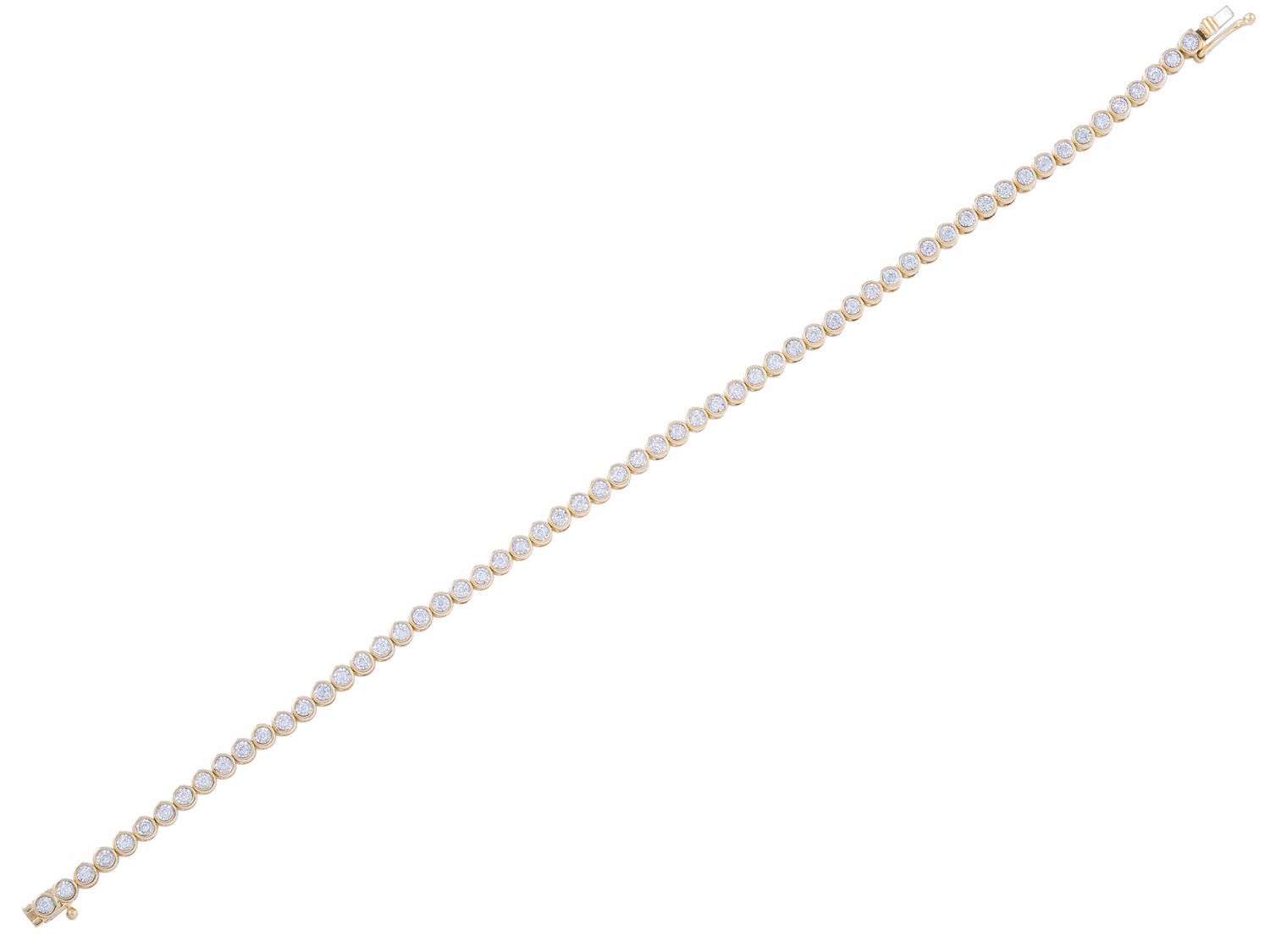 Diamond Bracelet - 14 KT Yellow Gold