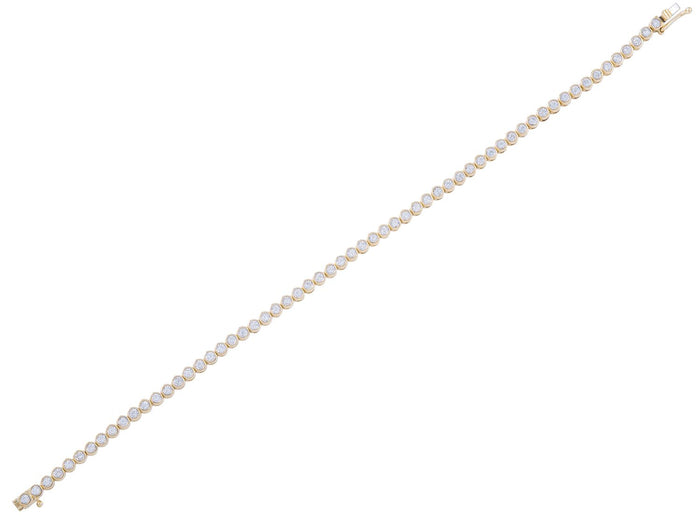 Diamond Bracelet - 14 KT Yellow Gold
