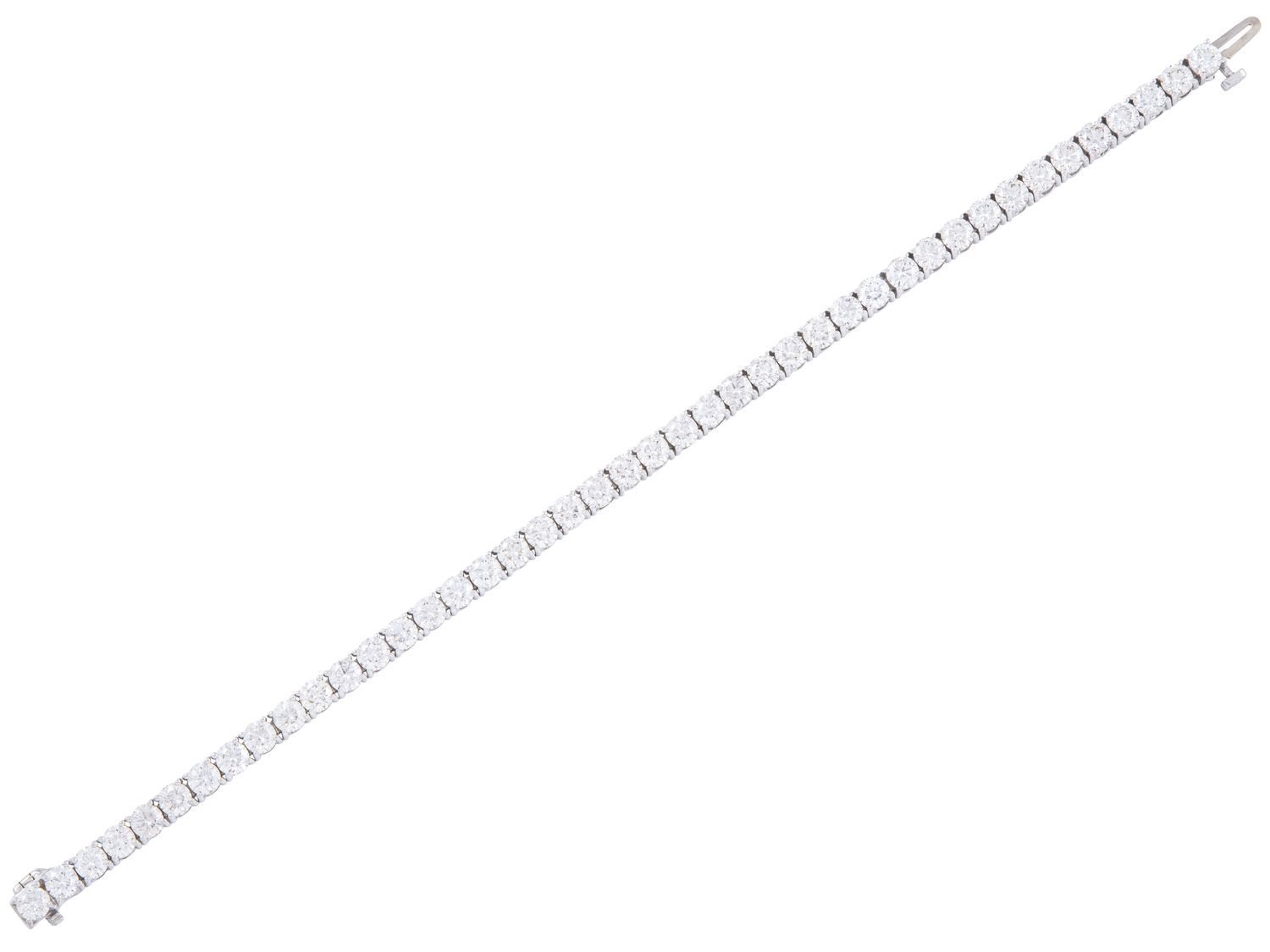 Diamond Bracelet - 14 KT White Gold