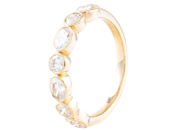 Diamond Band - 18 KT Yellow Gold
