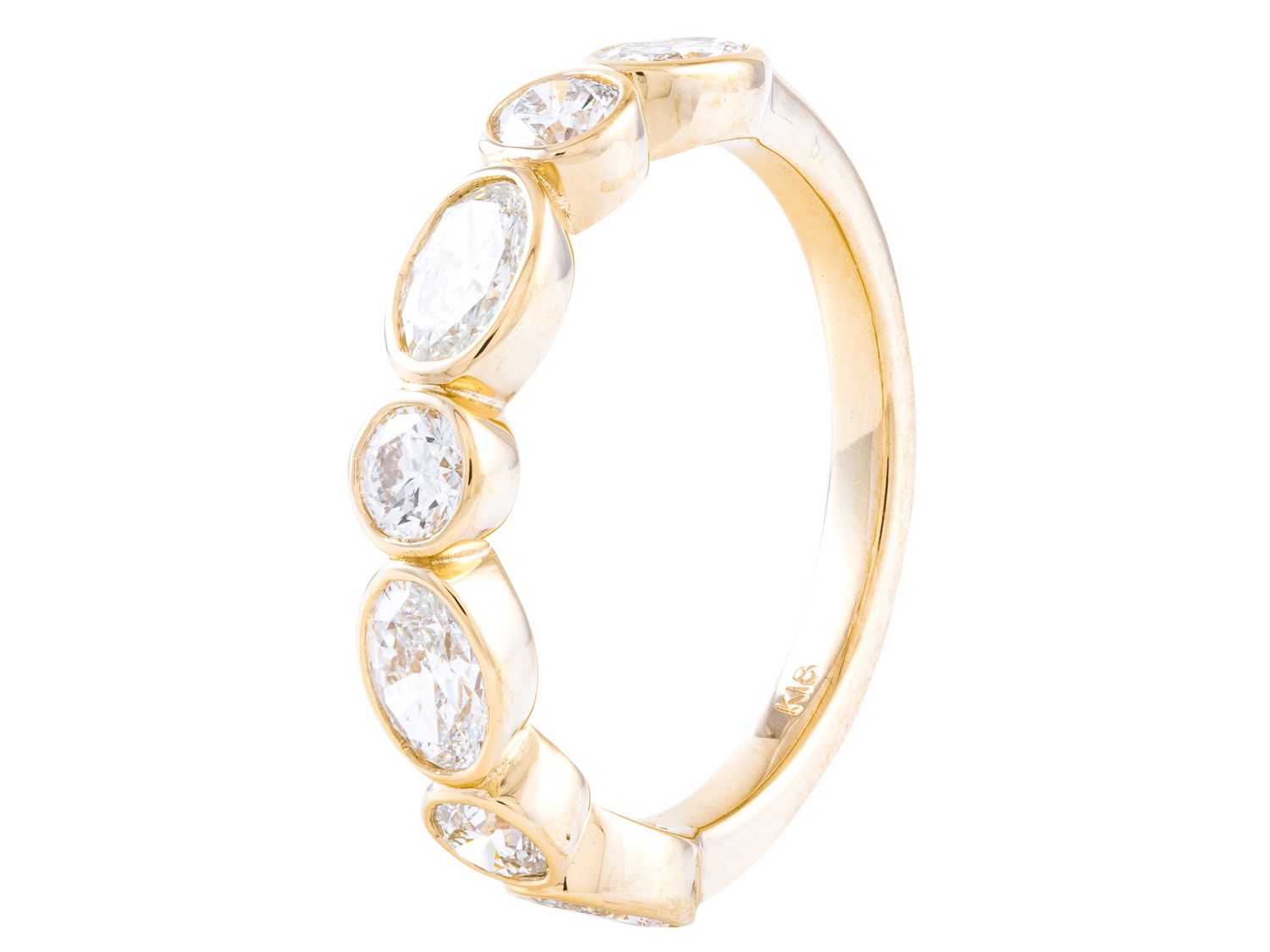 Diamond Band - 18 KT Yellow Gold