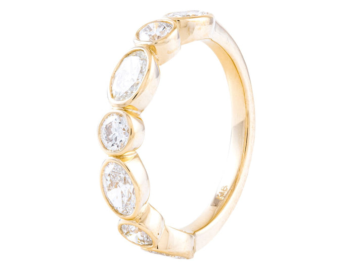 Diamond Band - 18 KT Yellow Gold