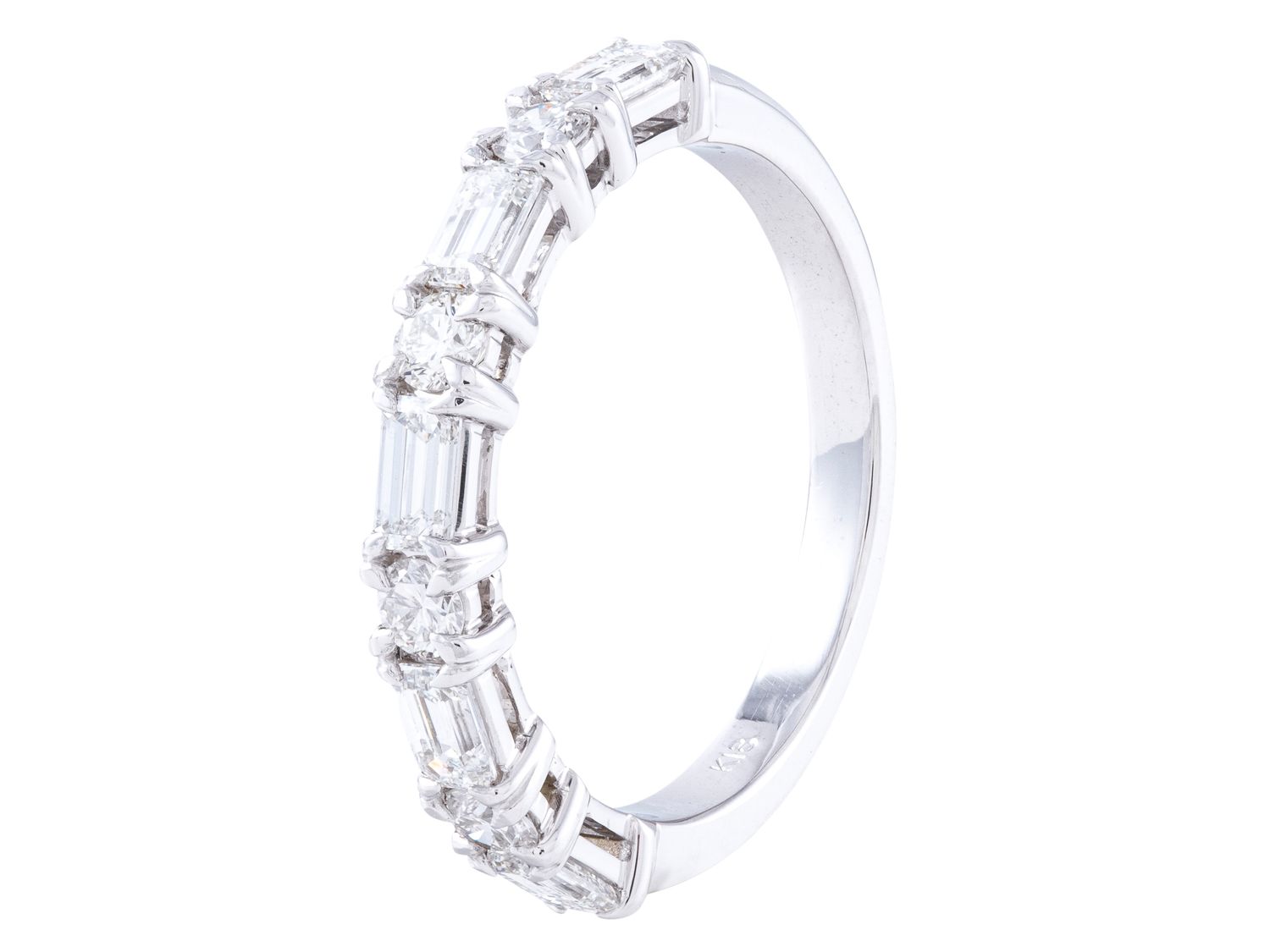 Diamond Band - 18 KT White Gold