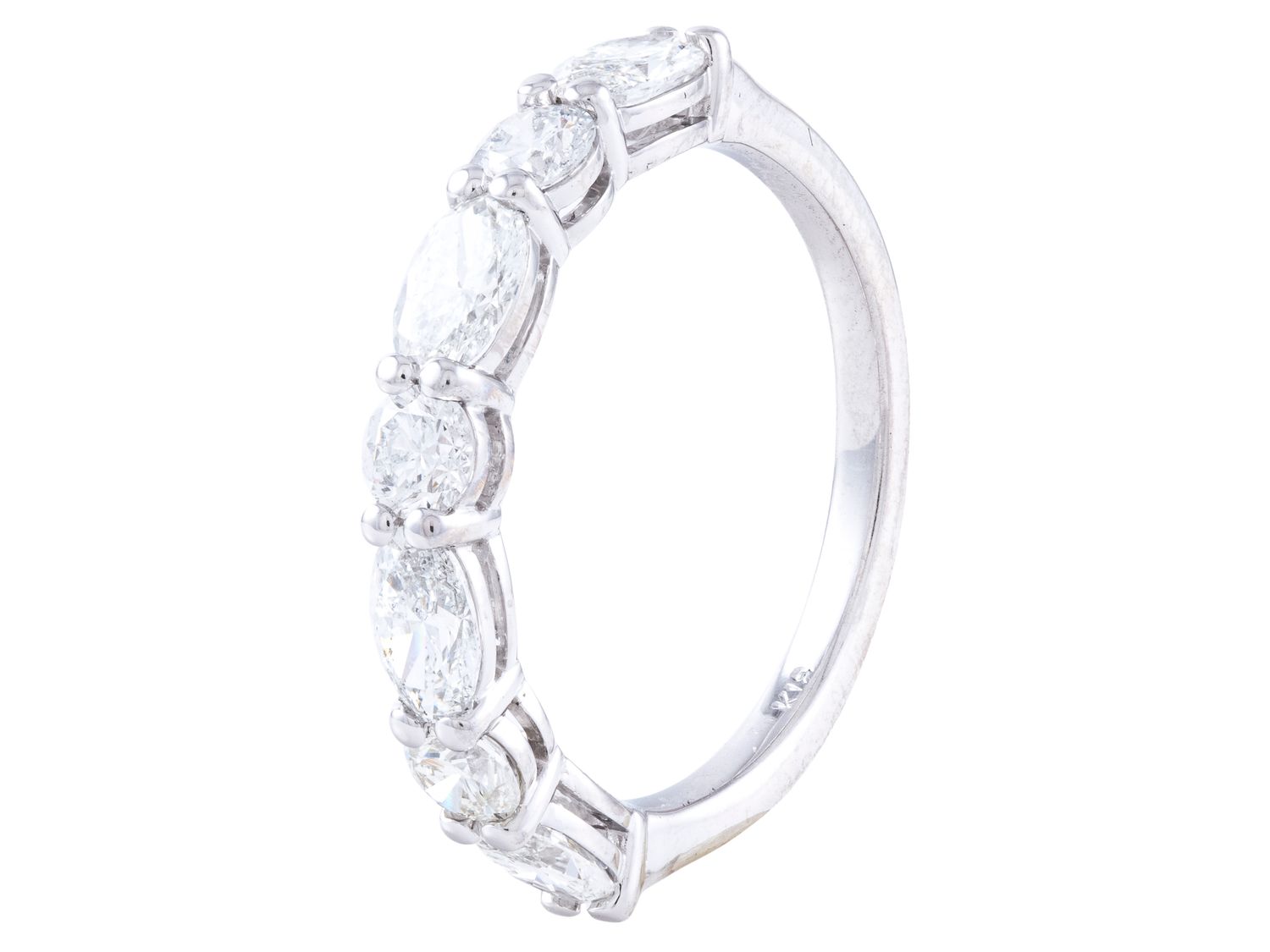 Diamond Band - 18 KT White Gold