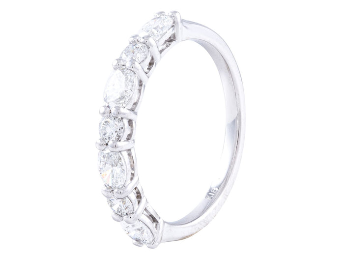 Diamond Band - 18 KT White Gold