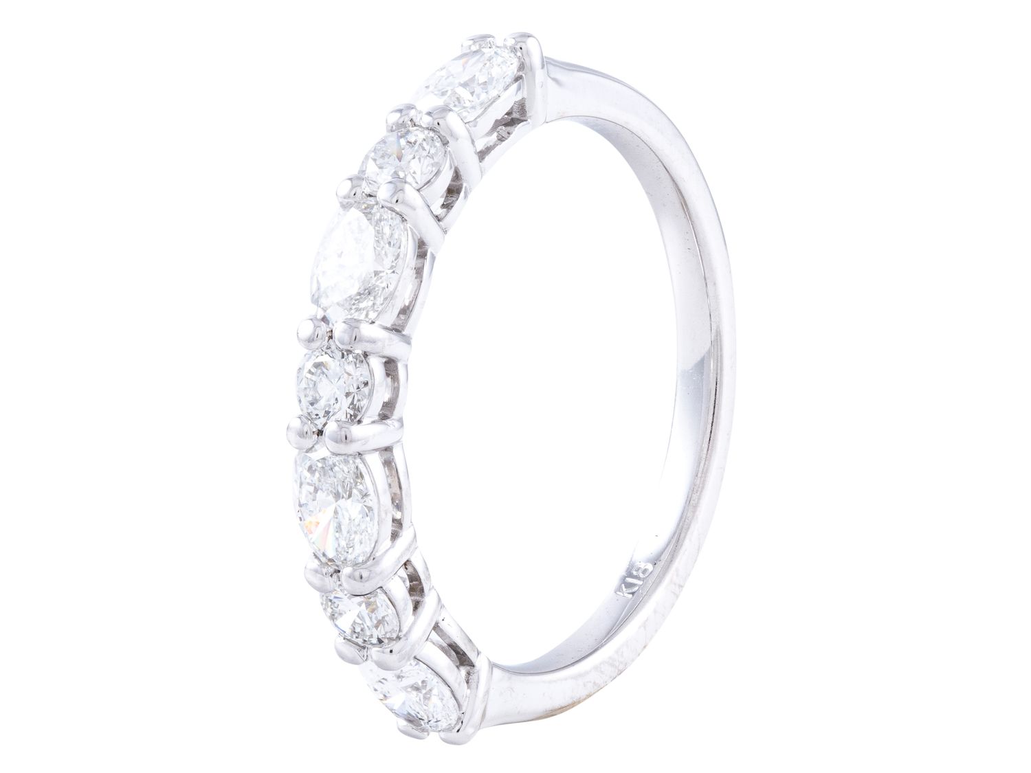 Diamond Band - 18 KT White Gold