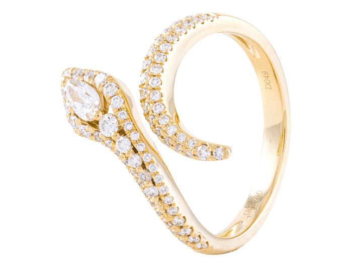 Diamond Ring - 18 KT Yellow Gold