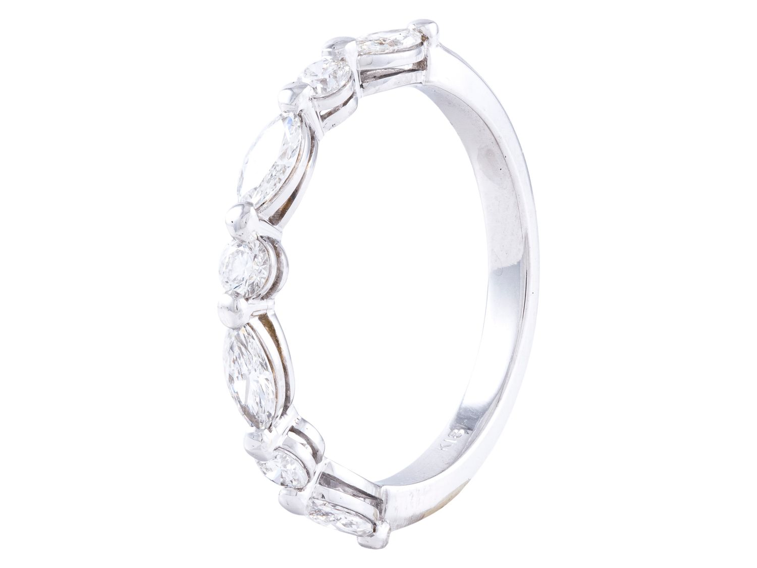 Diamond Band - 18 KT White Gold