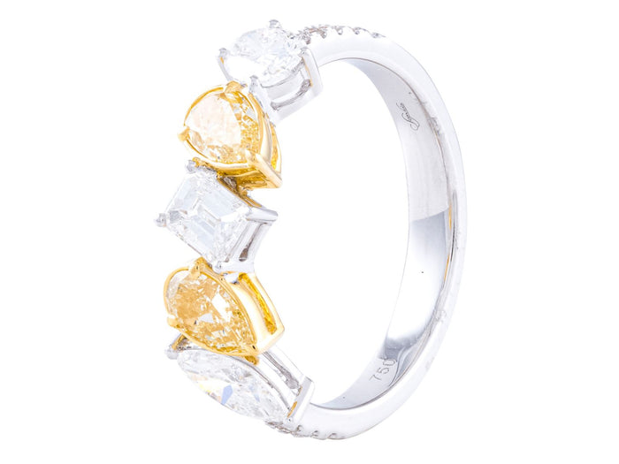 Diamond Band - 18 KT White Gold