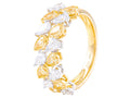 Diamond Band - 18 KT White and Yellow Gold
