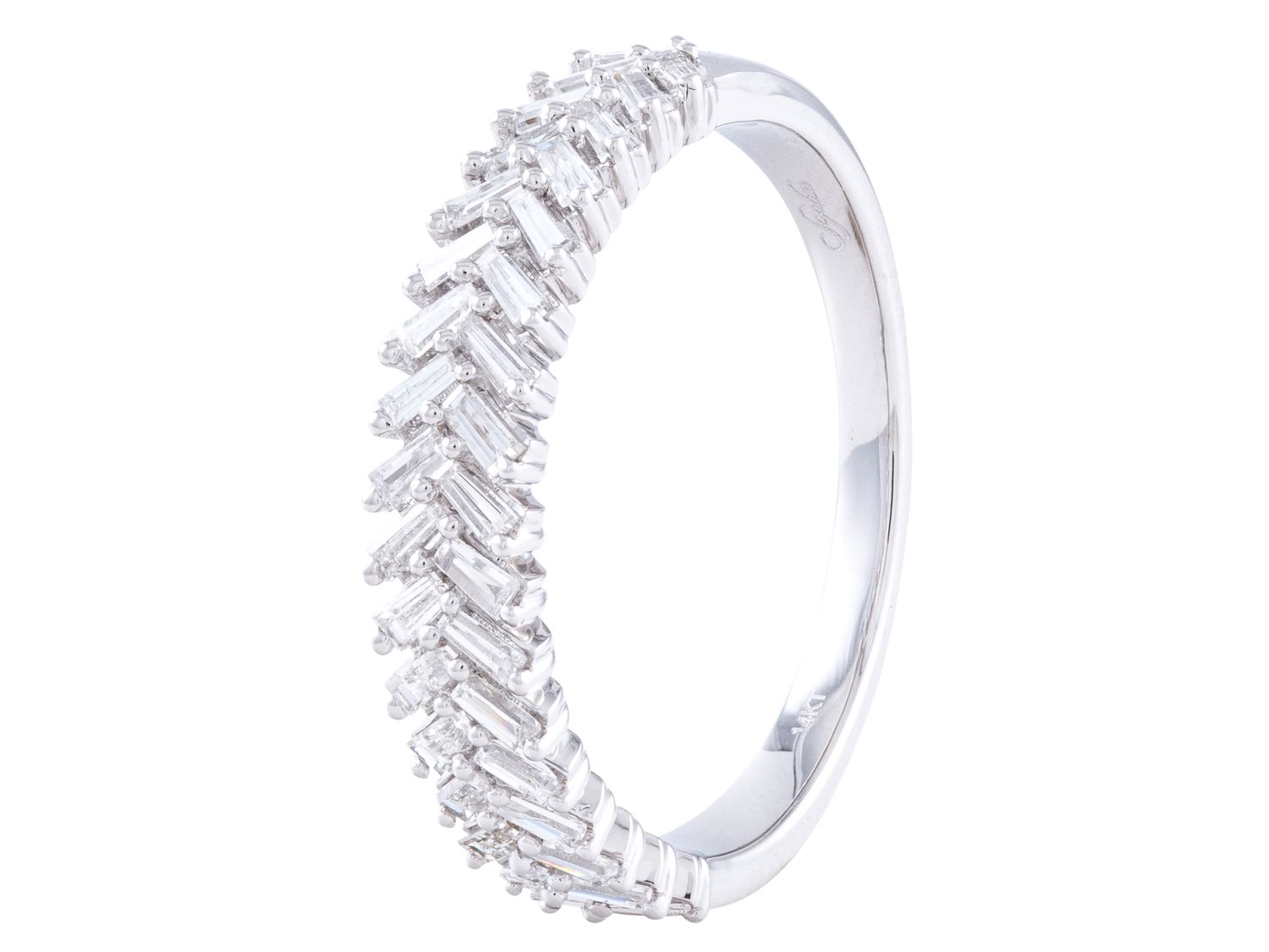 Diamond Band - 14 KT White Gold
