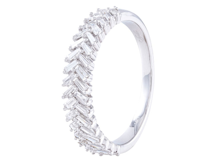 Diamond Band - 14 KT White Gold