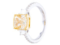 Diamond Ring - 18 KT White and Yellow Gold