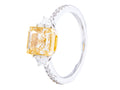 Diamond Ring - 18 KT White and Yellow Gold