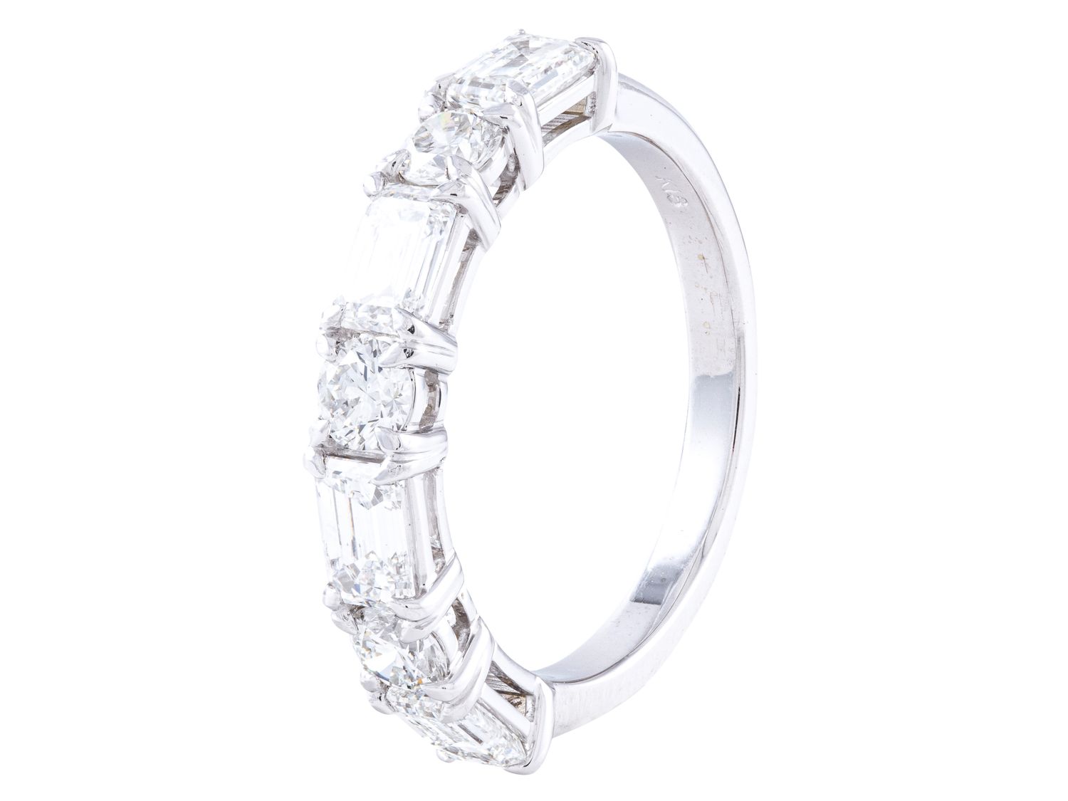 Diamond Band - 18 KT White Gold