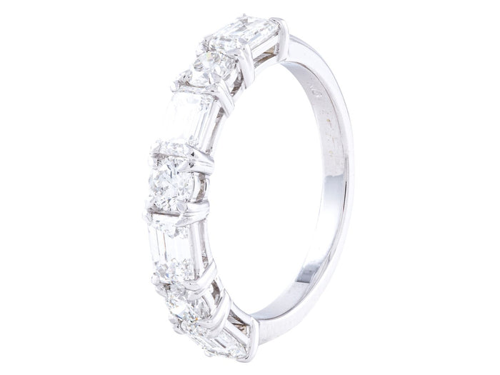 Diamond Band - 18 KT White Gold