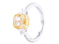 Diamond Ring - 18 KT White and Yellow Gold