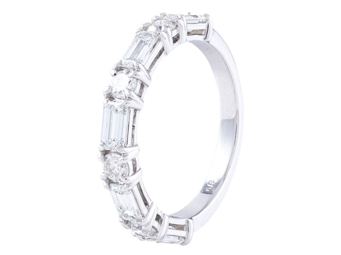 Diamond Band - 18 KT White Gold