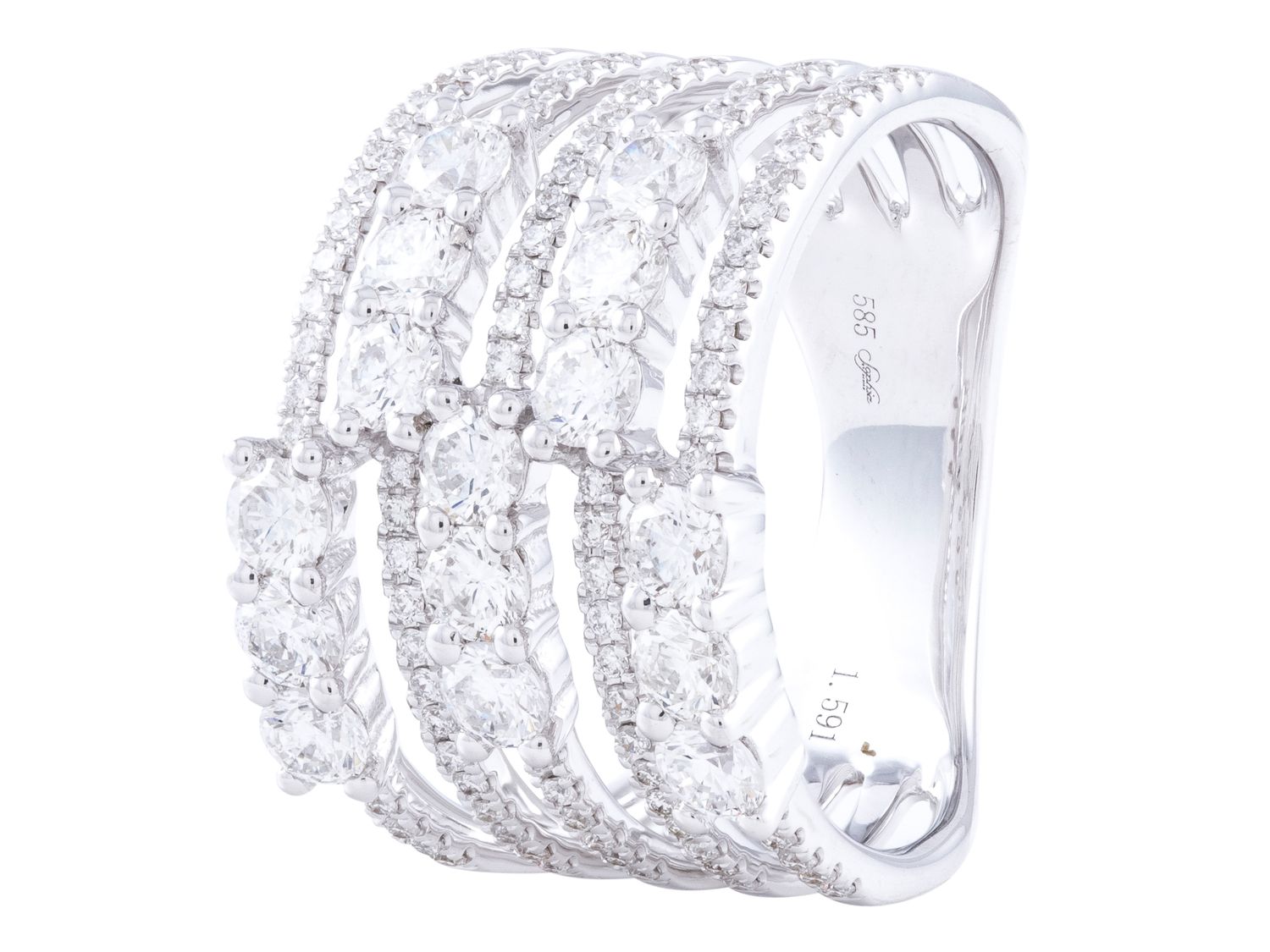 Diamond Ring - 14 KT White Gold