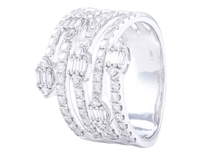 Diamond Ring - 14 KT White Gold