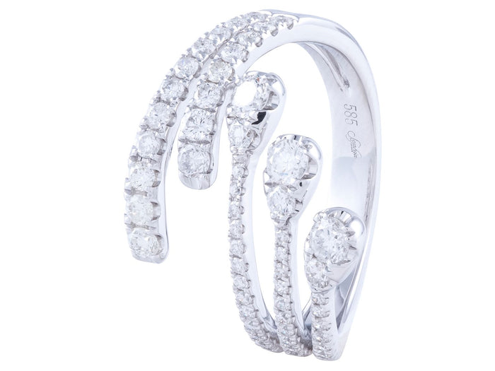 Diamond Ring - 14 KT White Gold