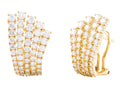 Diamond Earrings - 18 KT Yellow Gold