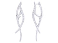 Diamond Earrings - 18 KT White Gold