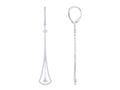 Diamond Earrings - 14 KT White Gold