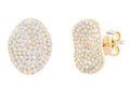 Diamond Earrings - 14 KT Yellow Gold