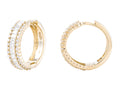 Diamond Earrings - 14 KT Yellow Gold
