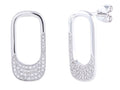 Diamond Earrings - 14 KT White Gold
