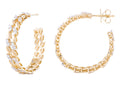 Diamond Earrings - 14 KT Yellow Gold