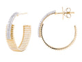 Diamond Earrings - 14 KT Yellow Gold