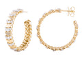 Diamond Earrings - 14 KT Yellow Gold