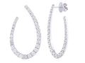 Diamond Earrings - 14 KT White Gold