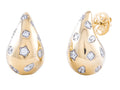 Diamond Earrings - 14 KT Yellow Gold