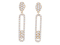Diamond Earrings - 14 KT Yellow Gold